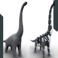 brachiosaurus brontosaurus skeleton dinosaur dinosaurier